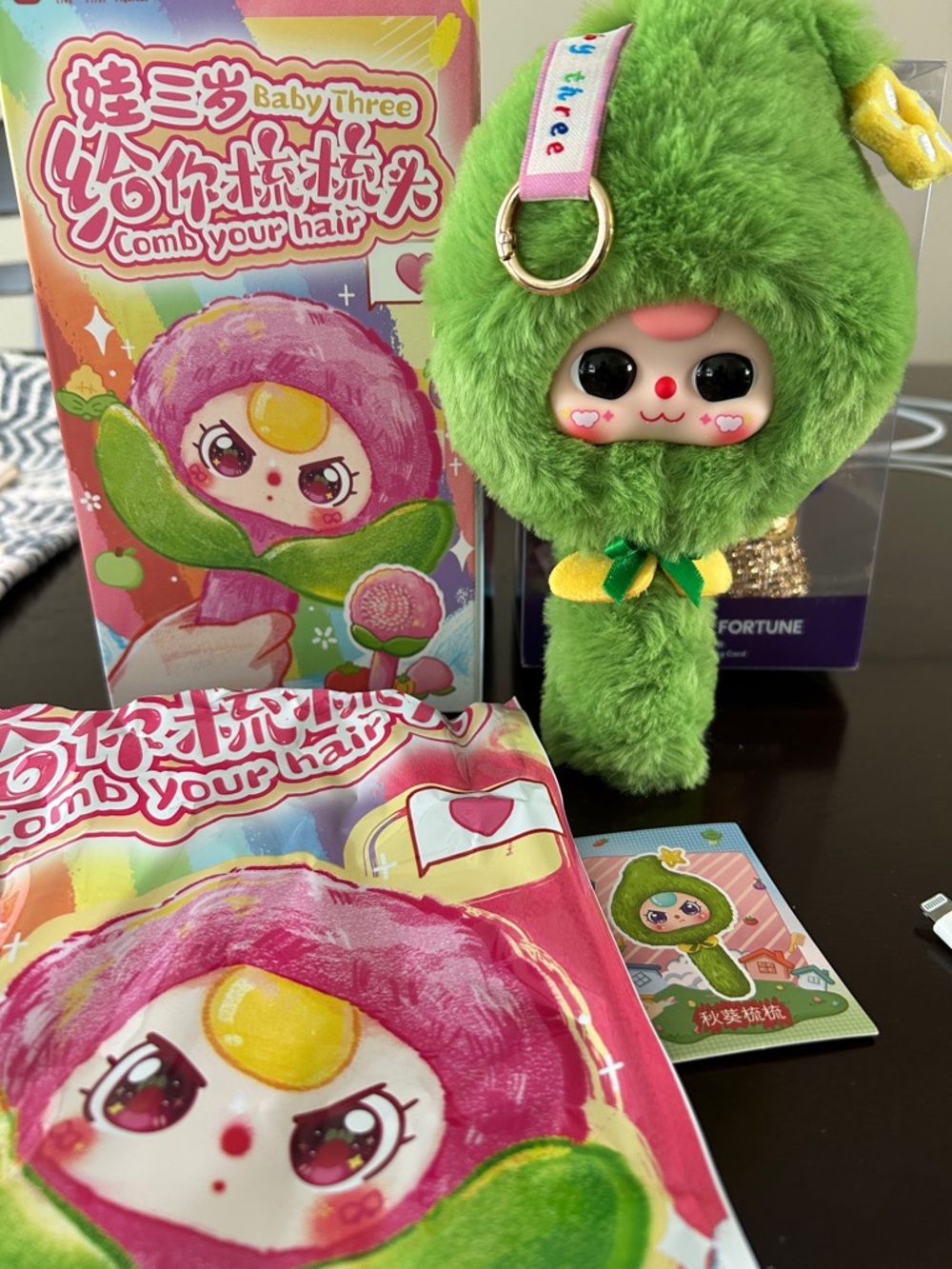 Baby Three Comb Your Hair Corn Plush Comb